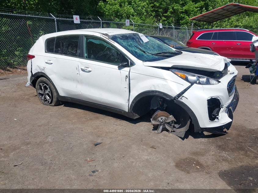 2022 Kia Sportage VIN KNDPM3AC2N7000514 IAAI salvage auction — FRONT & REAR, Salvage (Pennsylvania), sold $1,850 on 2026-07-28 (photo 1)