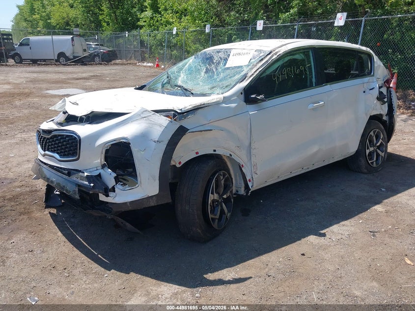 2022 Kia Sportage VIN KNDPM3AC2N7000514 IAAI salvage auction — FRONT & REAR, Salvage (Pennsylvania), sold $1,850 on 2026-07-28 (photo 2)