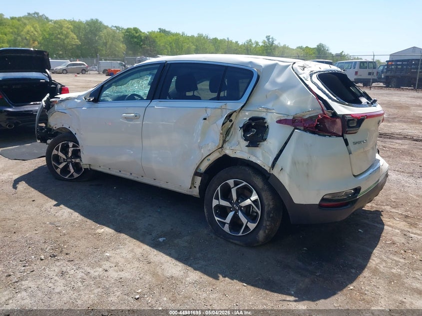 2022 Kia Sportage VIN KNDPM3AC2N7000514 IAAI salvage auction — FRONT & REAR, Salvage (Pennsylvania), sold $1,850 on 2026-07-28 (photo 3)