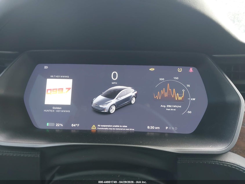2020 Tesla Model x VIN 5YJXCAE22LF298725 IAAI salvage auction — UNDERCARRIAGE, Salvage Title, sold $15,900 on 2026-07-16 (photo 7)