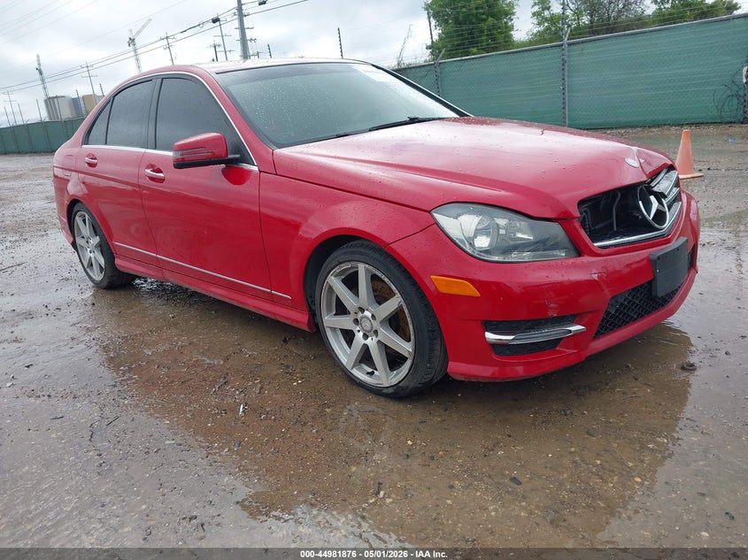 2014 Mercedes-benz C-klasse VIN WDDGF4HB3EA956915 IAAI salvage auction — FRONT END, Original (Texas), sold $925 on 2026-08-03 (photo 1)