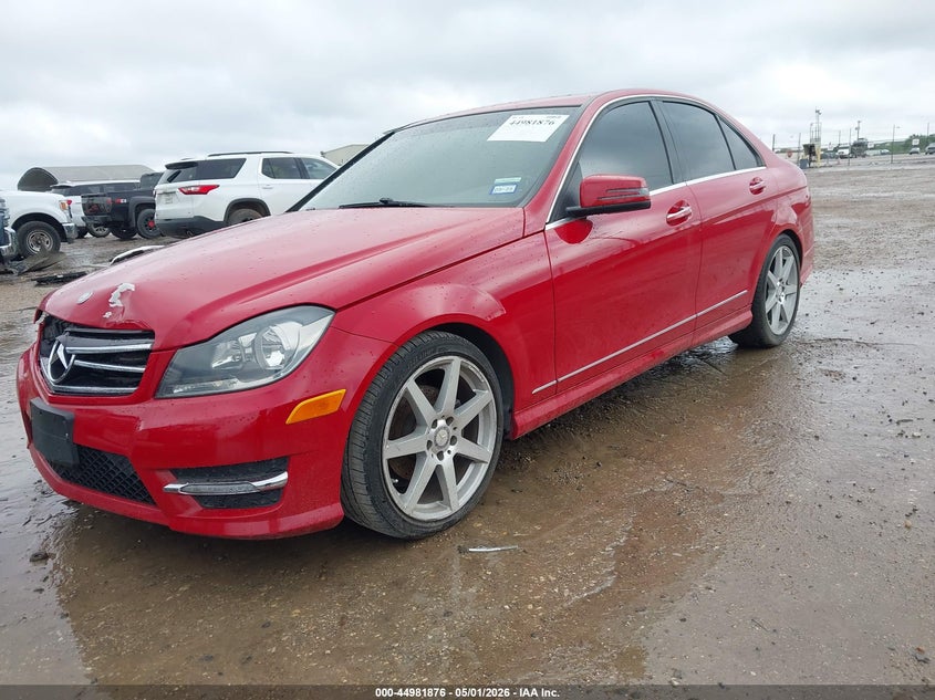 2014 Mercedes-benz C-klasse VIN WDDGF4HB3EA956915 IAAI salvage auction — FRONT END, Original (Texas), sold $925 on 2026-08-03 (photo 2)
