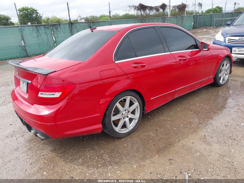 2014 Mercedes-benz C-klasse VIN WDDGF4HB3EA956915 IAAI salvage auction — FRONT END, Original (Texas), sold $925 on 2026-08-03 (photo 4)