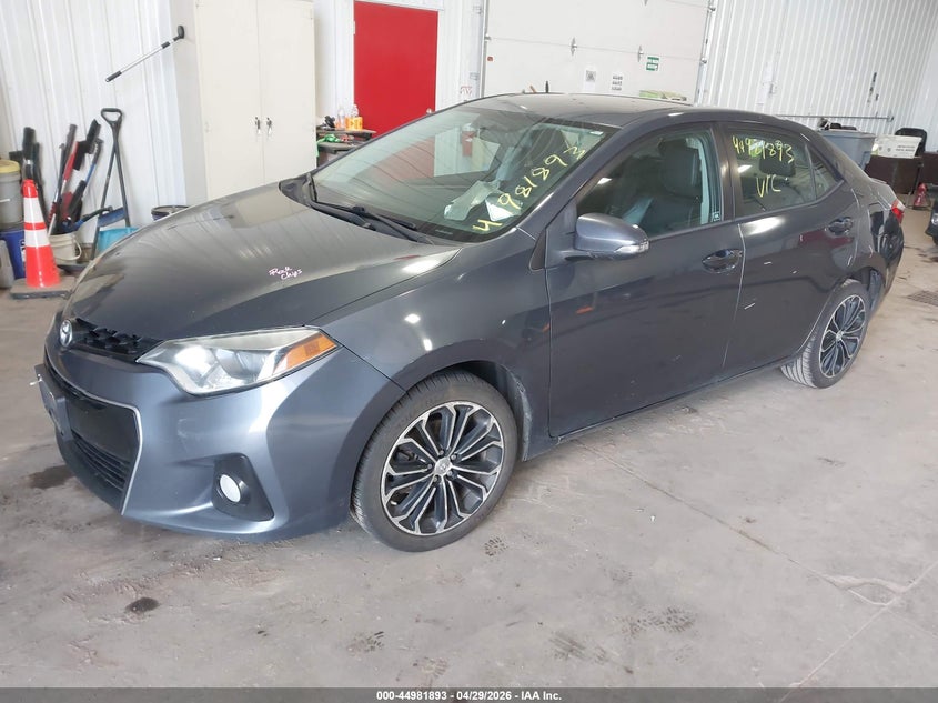 2016 Toyota Corolla VIN 5YFBURHE0GP433593 IAAI salvage auction — RIGHT REAR, Salvage (Minnesota), sold $3,500 on 2026-07-08 (photo 2)