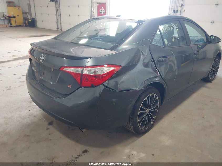 2016 Toyota Corolla VIN 5YFBURHE0GP433593 IAAI salvage auction — RIGHT REAR, Salvage (Minnesota), sold $3,500 on 2026-07-08 (photo 6)
