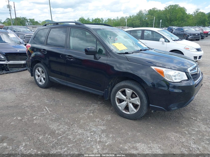 2016 Subaru Forester VIN JF2SJADCXGH447514 IAAI salvage auction — LEFT SIDE, Salvage Title, sold $1,250 on 2026-07-10 (photo 1)