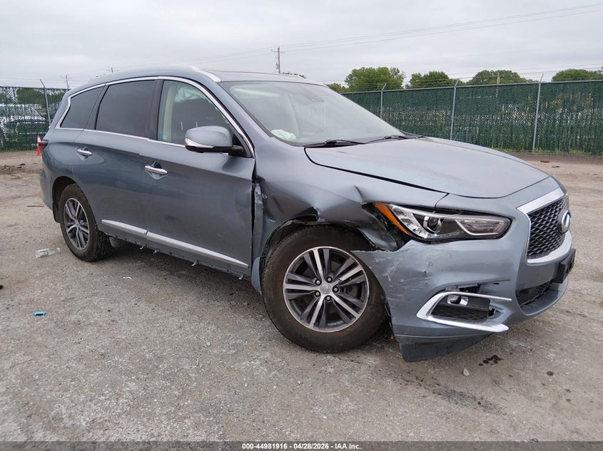 2019 Infiniti Qx60 VIN 5N1DL0MM9KC506705 IAAI salvage auction — RIGHT FRONT, Salvage (Iowa), sold $75 on 2026-07-31 (photo 1)