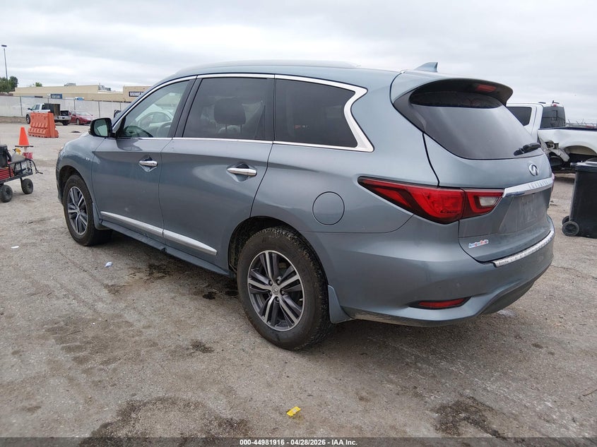 2019 Infiniti Qx60 VIN 5N1DL0MM9KC506705 IAAI salvage auction — RIGHT FRONT, Salvage (Iowa), sold $75 on 2026-07-31 (photo 3)