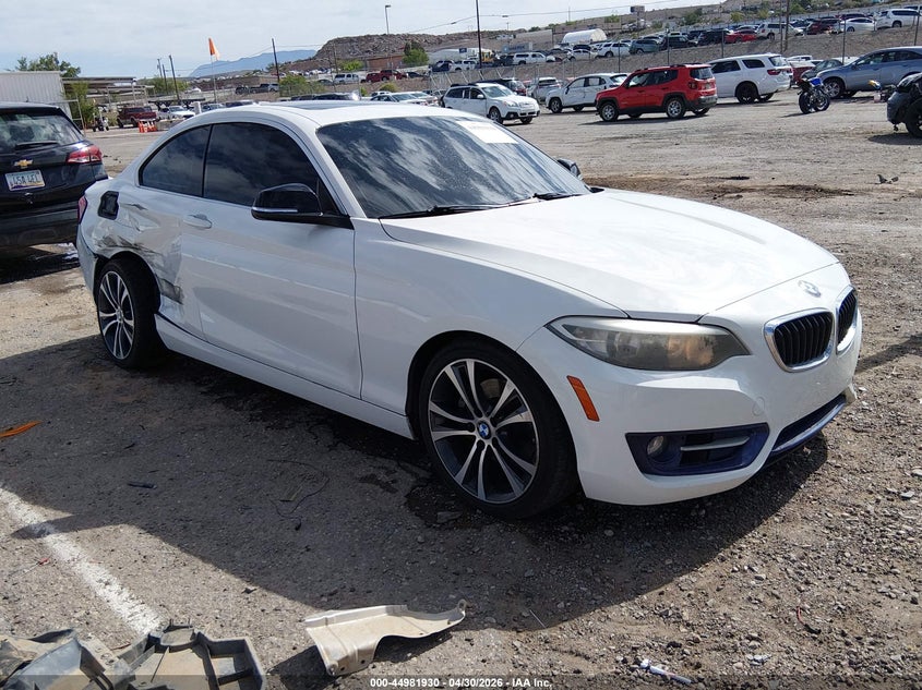 2014 BMW 2er VIN WBA1F5C50EV255374 IAAI salvage auction — RIGHT REAR, Salvage (New Mexico), sold $1,850 on 2026-07-13 (photo 1)