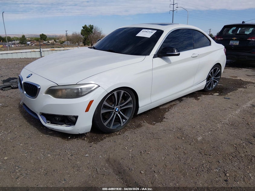 2014 BMW 2er VIN WBA1F5C50EV255374 IAAI salvage auction — RIGHT REAR, Salvage (New Mexico), sold $1,850 on 2026-07-13 (photo 2)