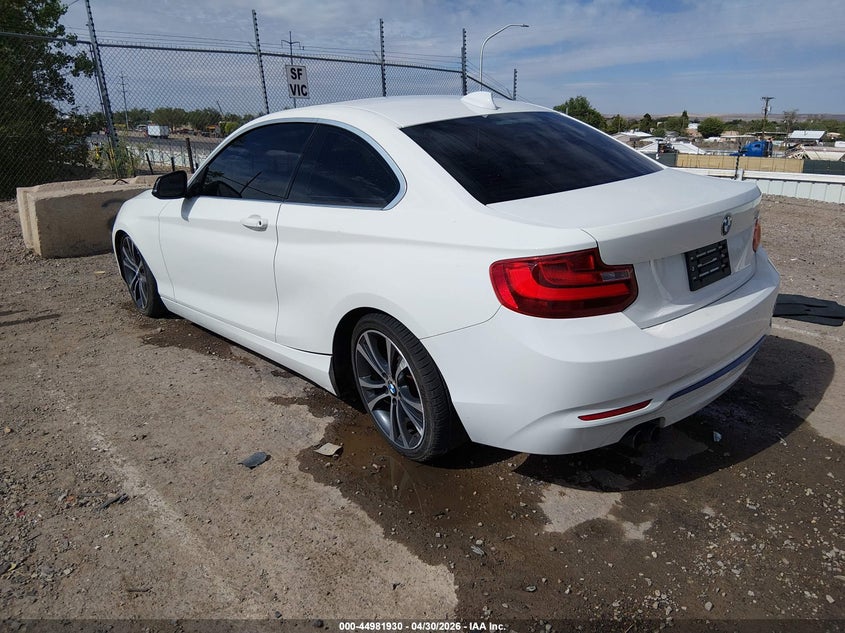 2014 BMW 2er VIN WBA1F5C50EV255374 IAAI salvage auction — RIGHT REAR, Salvage (New Mexico), sold $1,850 on 2026-07-13 (photo 3)