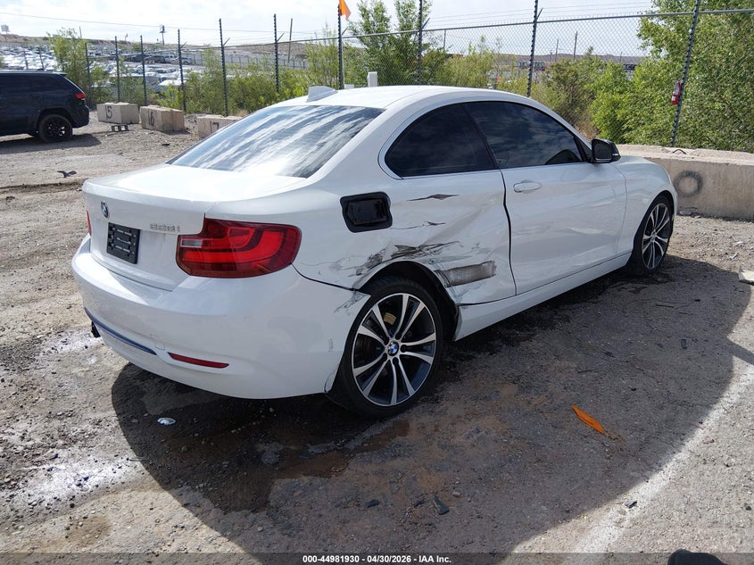 2014 BMW 2er VIN WBA1F5C50EV255374 IAAI salvage auction — RIGHT REAR, Salvage (New Mexico), sold $1,850 on 2026-07-13 (photo 4)