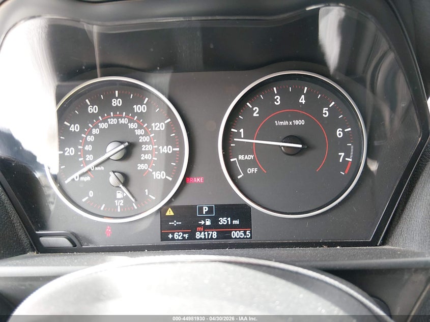 2014 BMW 2er VIN WBA1F5C50EV255374 IAAI salvage auction — RIGHT REAR, Salvage (New Mexico), sold $1,850 on 2026-07-13 (photo 7)
