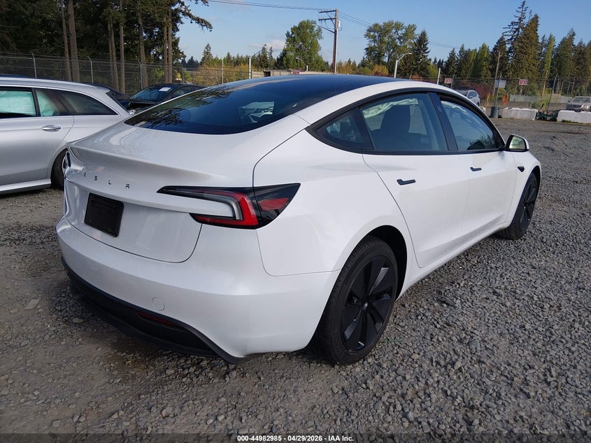 2025 Tesla Model 3 VIN 5YJ3E1EAXSF898519 IAAI salvage auction — FRONT END, Bill Of Sale (Washington), sold $11,800 on 2026-07-22 (photo 4)