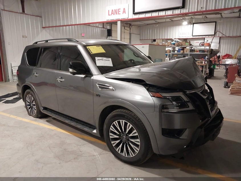 2022 Nissan Armada VIN JN8AY2BAXN9391406 IAAI salvage auction — LEFT FRONT, Salvage Title, sold $11,000 on 2026-07-11 (photo 1)