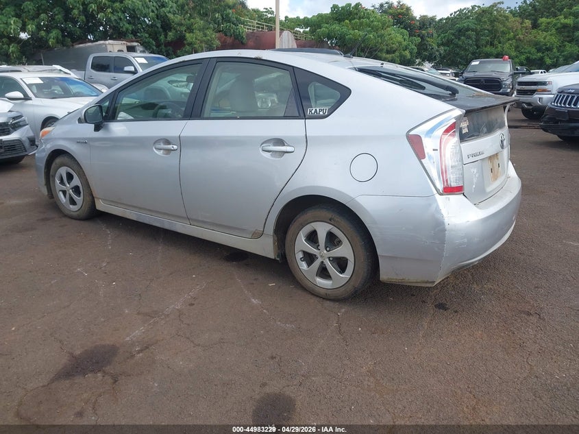 2014 Toyota Prius VIN JTDKN3DU2E1781825 IAAI salvage auction — RIGHT FRONT, Salvage (Hawaii), sold $175 on 2026-07-14 (photo 3)