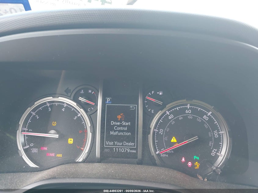 2020 Toyota 4runner VIN JTEZU5JR7L5215335 IAAI salvage auction — FRONT END, Original (Texas), sold $13,900 on 2026-07-09 (photo 7)
