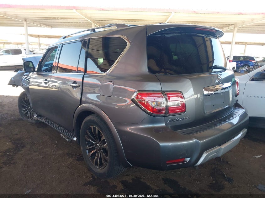 2017 Nissan Armada VIN JN8AY2NE8H9705475 IAAI salvage auction — FRONT END, Salvage (Arizona), sold $2,150 on 2026-07-21 (photo 3)