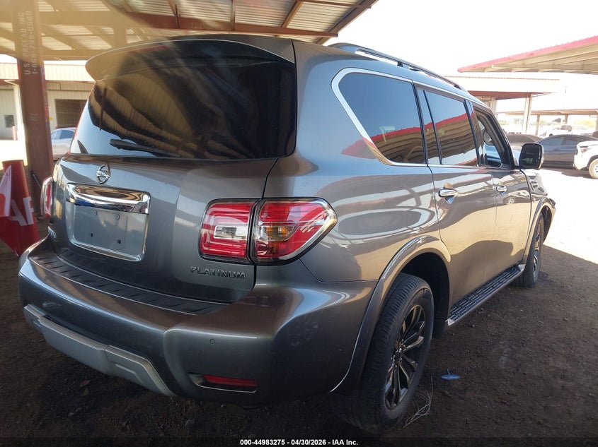2017 Nissan Armada VIN JN8AY2NE8H9705475 IAAI salvage auction — FRONT END, Salvage (Arizona), sold $2,150 on 2026-07-21 (photo 4)