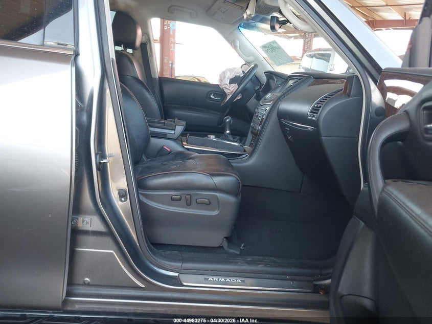2017 Nissan Armada VIN JN8AY2NE8H9705475 IAAI salvage auction — FRONT END, Salvage (Arizona), sold $2,150 on 2026-07-21 (photo 5)