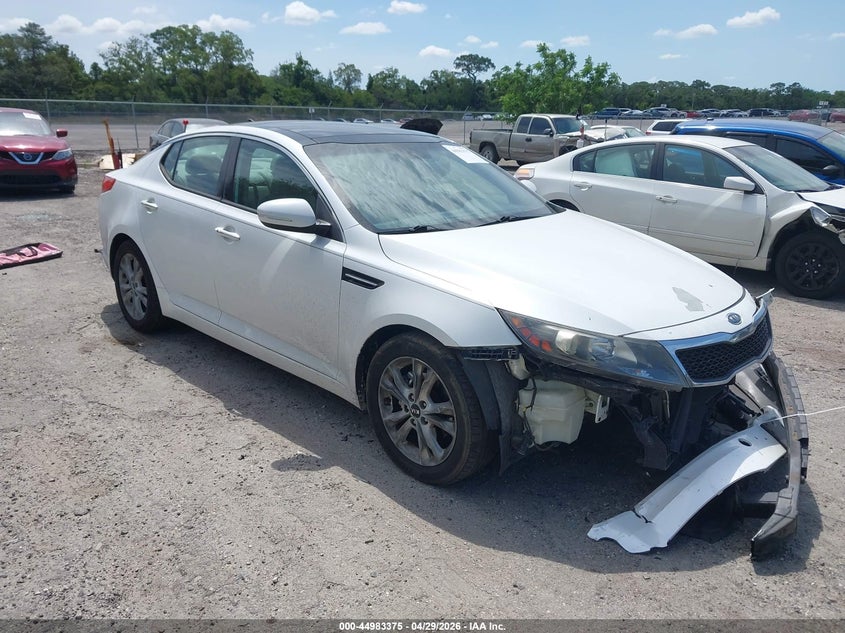 2011 Kia Optima VIN KNAGN4A76B5158767 IAAI salvage auction — FRONT END, Rebuildable (Florida), sold $400 on 2026-07-16 (photo 1)