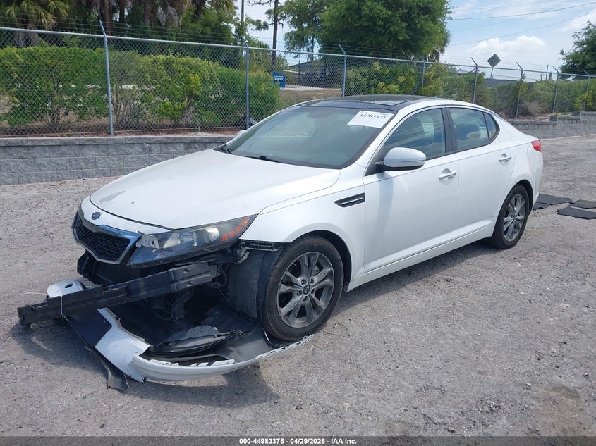 2011 Kia Optima VIN KNAGN4A76B5158767 IAAI salvage auction — FRONT END, Rebuildable (Florida), sold $400 on 2026-07-16 (photo 2)