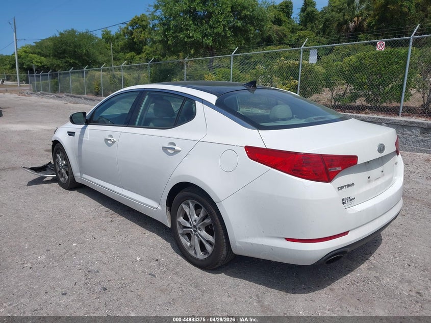 2011 Kia Optima VIN KNAGN4A76B5158767 IAAI salvage auction — FRONT END, Rebuildable (Florida), sold $400 on 2026-07-16 (photo 3)