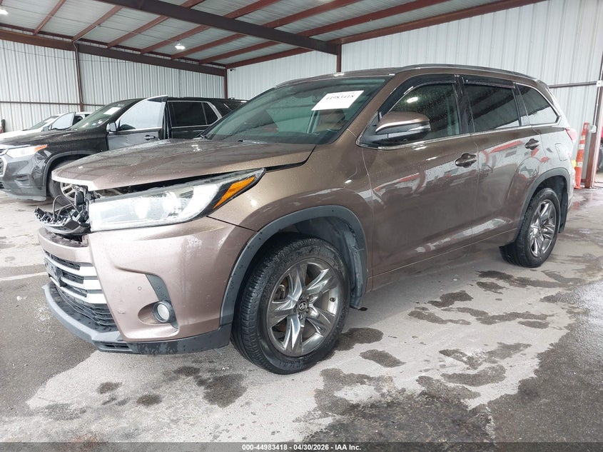 2018 Toyota Highlander VIN 5TDDZRFH7JS885644 IAAI salvage auction — FRONT END, Original (Texas), sold $12,600 on 2026-07-08 (photo 2)