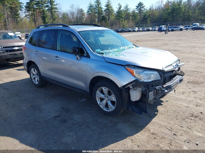 2015 Subaru Forester VIN JF2SJAFC7FH532144 IAAI salvage auction — FRONT END, Salvage (Massachusetts), sold $500 on 2026-07-17 (photo 1)