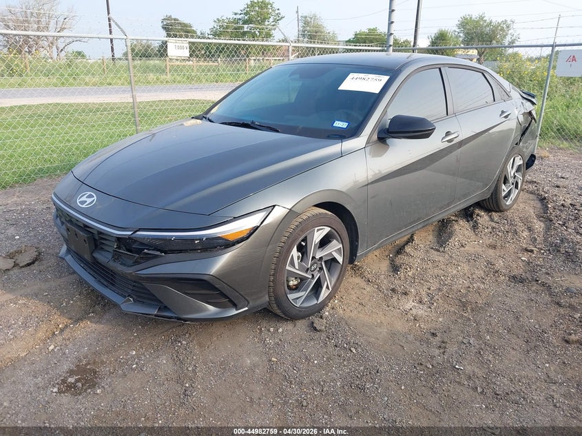 2025 Hyundai Elantra VIN KMHLM4DG3SU059101 IAAI salvage auction — FRONT & REAR, Original (Texas), sold $5,800 on 2026-07-21 (photo 2)