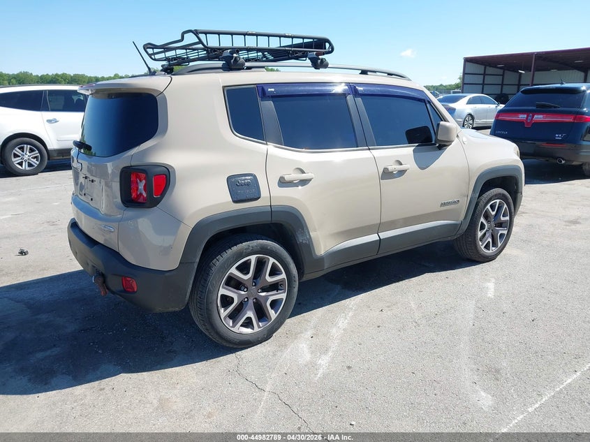 2016 Jeep Renegade VIN ZACCJBBT7GPD00202 IAAI salvage auction — LEFT FRONT, Clear (Indiana), sold $1,950 on 2026-07-24 (photo 4)