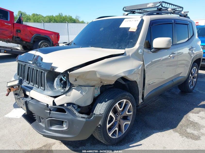 2016 Jeep Renegade VIN ZACCJBBT7GPD00202 IAAI salvage auction — LEFT FRONT, Clear (Indiana), sold $1,950 on 2026-07-24 (photo 6)