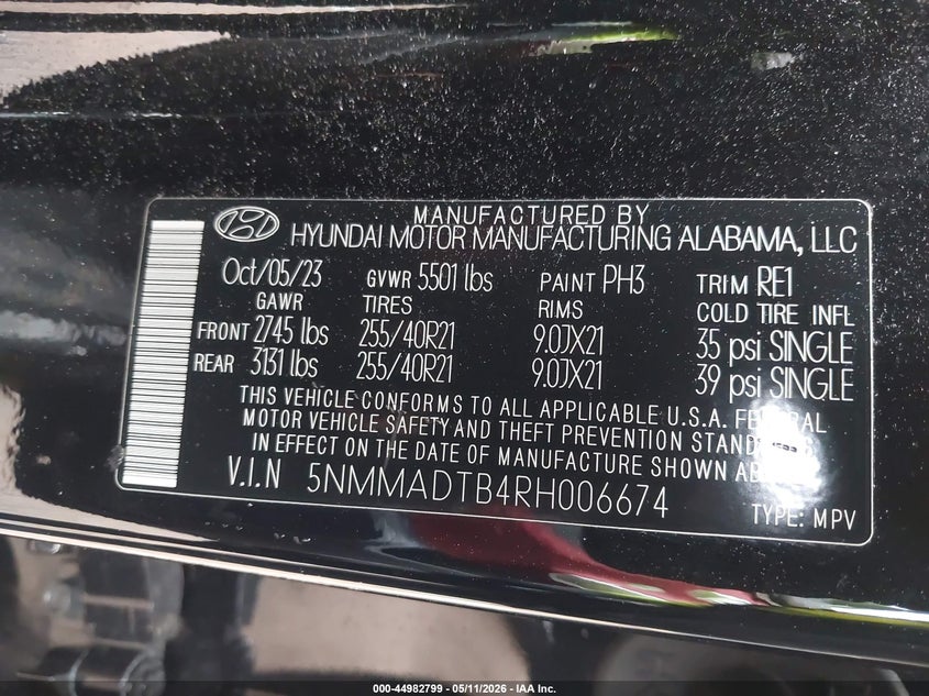 2024 Genesis Gv70 VIN 5NMMADTB4RH006674 IAAI salvage auction — FRONT END, Salvage (Virginia), sold $14,400 on 2026-07-09 (photo 9)