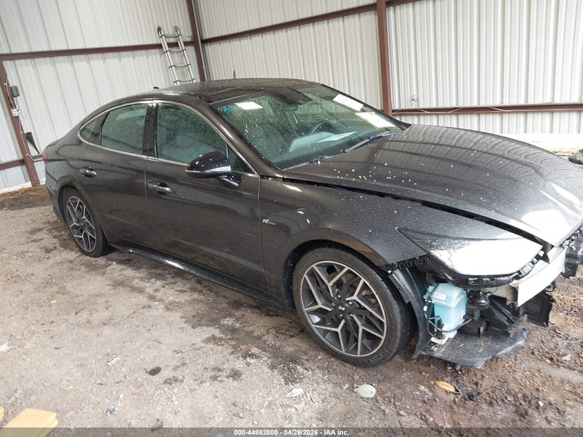 2021 Hyundai Sonata VIN 5NPEK4JC1MH129938 IAAI salvage auction — FRONT END, Salvage Title, sold $3,650 on 2026-07-24 (photo 1)