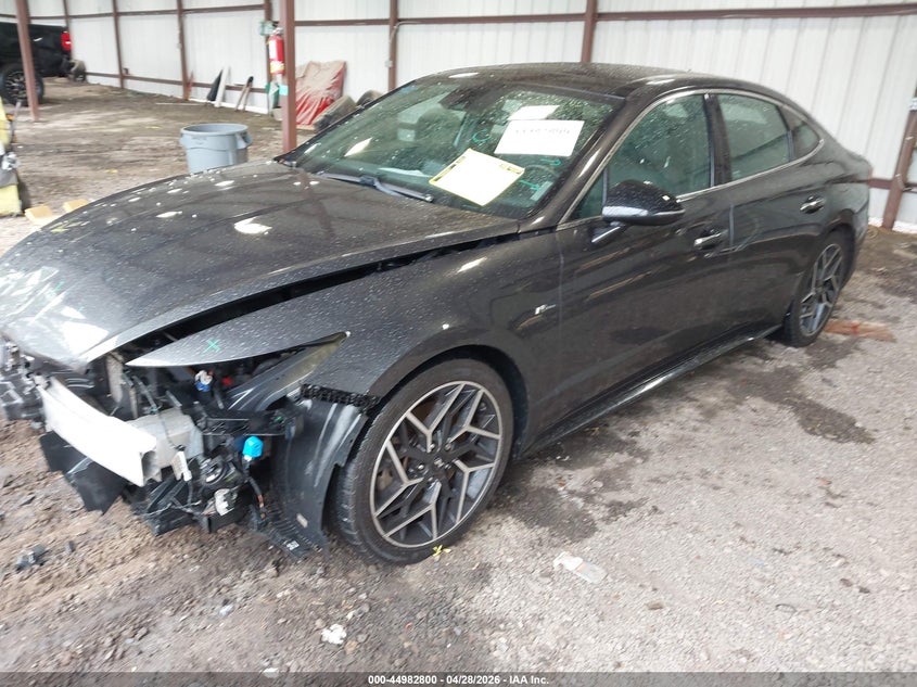 2021 Hyundai Sonata VIN 5NPEK4JC1MH129938 IAAI salvage auction — FRONT END, Salvage Title, sold $3,650 on 2026-07-24 (photo 2)