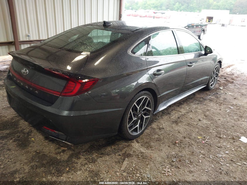 2021 Hyundai Sonata VIN 5NPEK4JC1MH129938 IAAI salvage auction — FRONT END, Salvage Title, sold $3,650 on 2026-07-24 (photo 4)