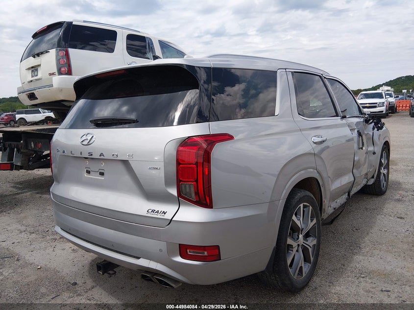 2022 Hyundai Palisade VIN KM8R5DHE9NU436633 IAAI salvage auction — SIDE, Clear (Oklahoma), sold $11,600 on 2026-07-14 (photo 4)