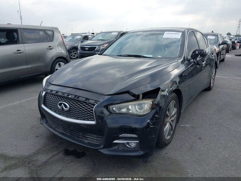 2017 Infiniti Q50 VIN JN1EV7AP1HM744001 IAAI salvage auction — LEFT FRONT, Clear (Colorado), sold $1,325 on 2026-07-30 (photo 2)