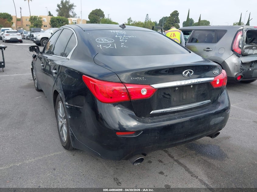 2017 Infiniti Q50 VIN JN1EV7AP1HM744001 IAAI salvage auction — LEFT FRONT, Clear (Colorado), sold $1,325 on 2026-07-30 (photo 3)