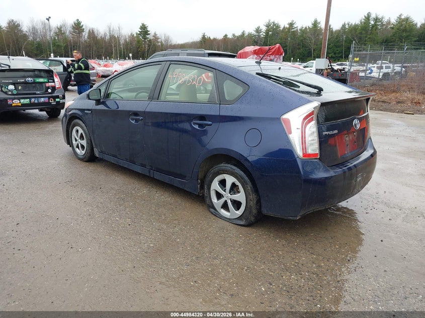 2012 Toyota Prius VIN JTDKN3DU7C0333972 IAAI salvage auction — NORMAL WEAR, Salvage (Texas), sold $1,100 on 2026-07-20 (photo 3)