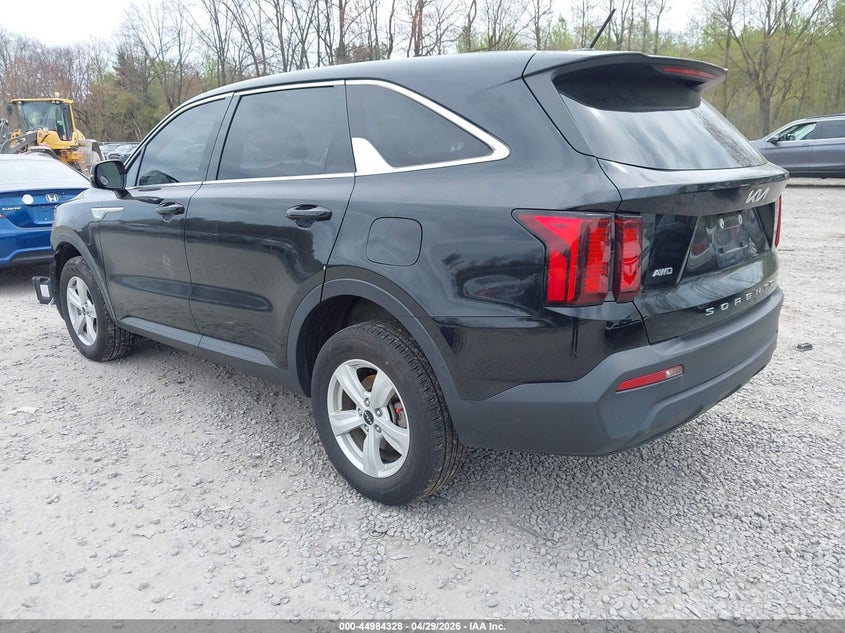 2022 Kia Sorento VIN 5XYRGDLC5NG097021 IAAI salvage auction — FRONT END, Salvage Title, sold $5,050 on 2026-07-14 (photo 3)