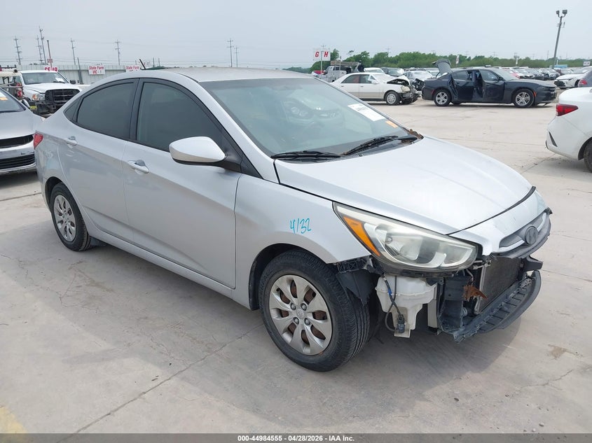 2016 Hyundai Accent VIN KMHCT4AE1GU011805 IAAI salvage auction — FRONT END, Original (Texas), sold $525 on 2026-07-20 (photo 1)