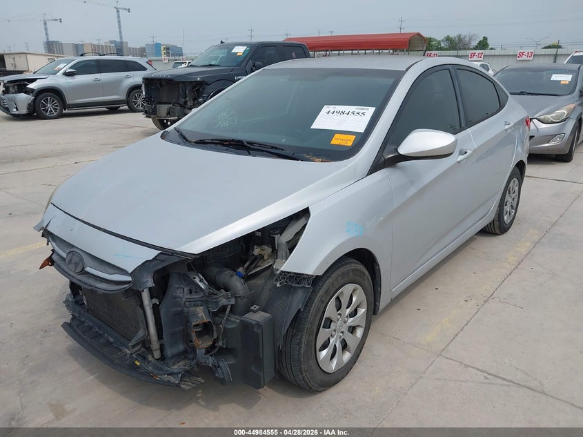2016 Hyundai Accent VIN KMHCT4AE1GU011805 IAAI salvage auction — FRONT END, Original (Texas), sold $525 on 2026-07-20 (photo 2)
