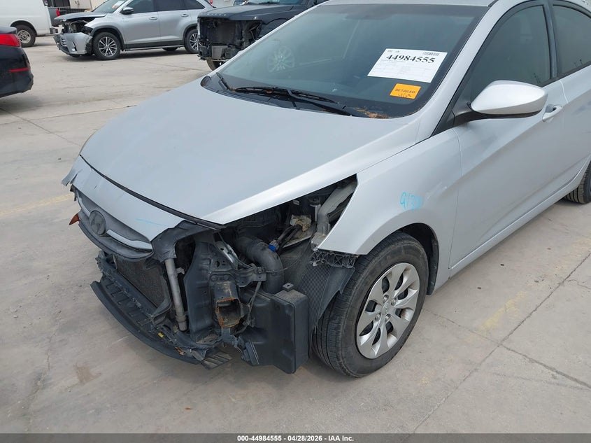 2016 Hyundai Accent VIN KMHCT4AE1GU011805 IAAI salvage auction — FRONT END, Original (Texas), sold $525 on 2026-07-20 (photo 6)