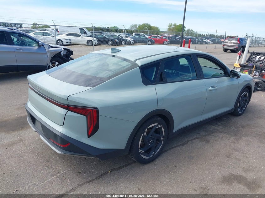2025 Kia K4 VIN 3KPFU4DE6SE013129 IAAI salvage auction — LEFT SIDE, Salvage (Minnesota), sold $6,200 on 2026-07-30 (photo 4)