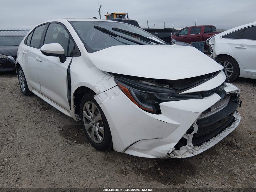 2021 Toyota Corolla VIN JTDEPMAE2MJ124645 IAAI salvage auction — FRONT & REAR, Original (Texas), sold $3,850 on 2026-07-14 (photo 1)