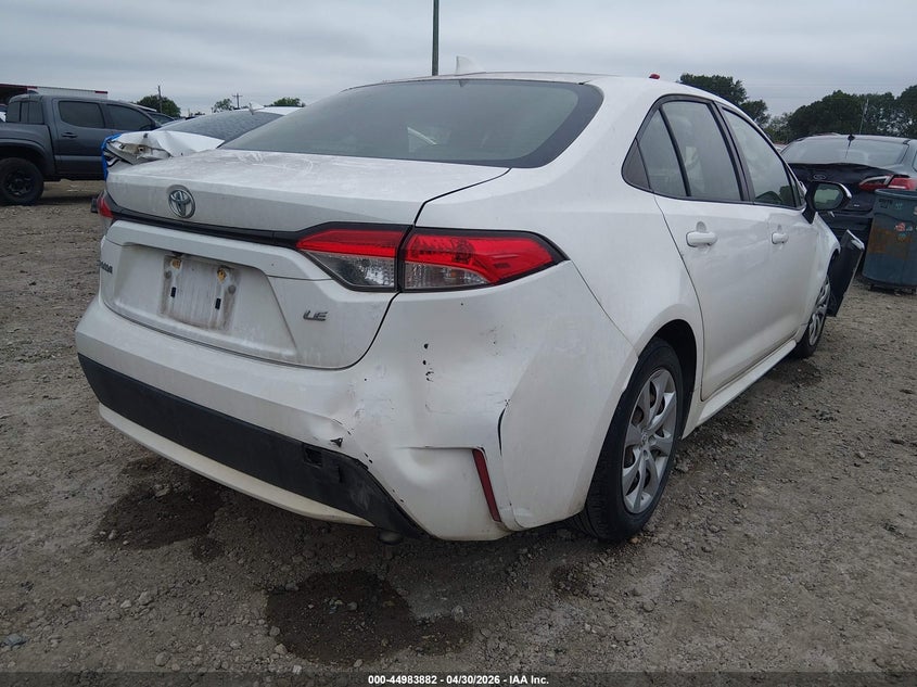 2021 Toyota Corolla VIN JTDEPMAE2MJ124645 IAAI salvage auction — FRONT & REAR, Original (Texas), sold $3,850 on 2026-07-14 (photo 4)