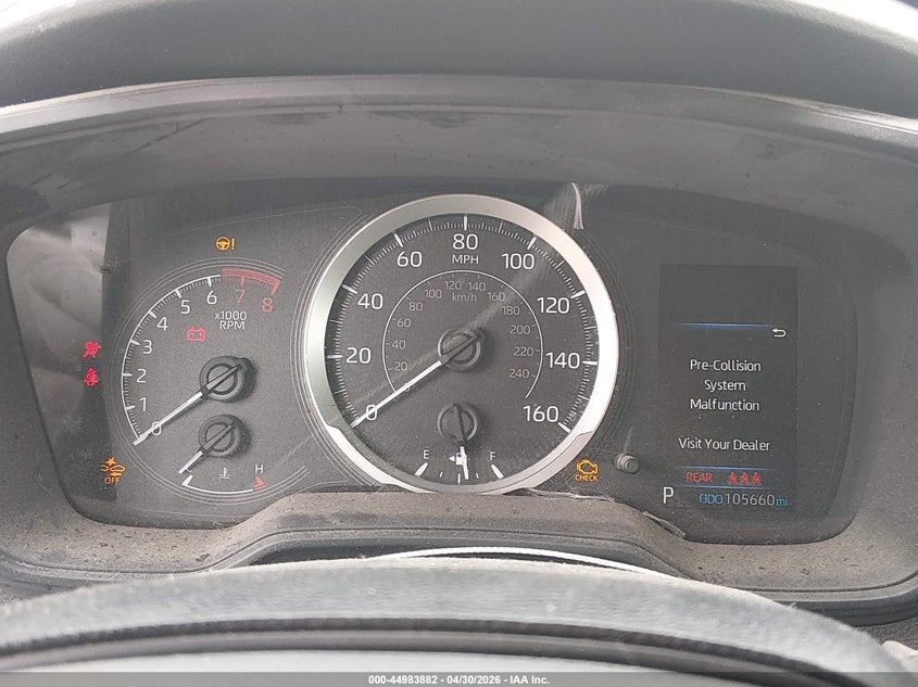 2021 Toyota Corolla VIN JTDEPMAE2MJ124645 IAAI salvage auction — FRONT & REAR, Original (Texas), sold $3,850 on 2026-07-14 (photo 7)