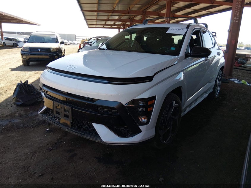 2025 Hyundai Kona VIN KM8HB3A3XSU251381 IAAI salvage auction — RIGHT FRONT, Salvage (Arizona), sold $6,475 on 2026-07-14 (photo 2)