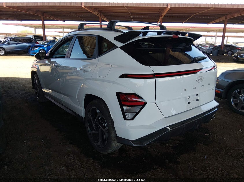2025 Hyundai Kona VIN KM8HB3A3XSU251381 IAAI salvage auction — RIGHT FRONT, Salvage (Arizona), sold $6,475 on 2026-07-14 (photo 3)